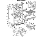 Hotpoint CTX18GLJRWH cabinet parts diagram