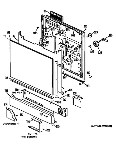 Front/control panel