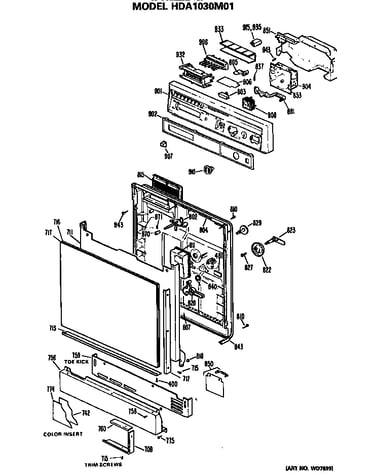 Front/control panel