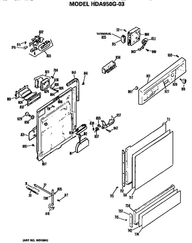 Front/control panel