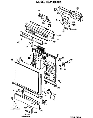 Front/control panel