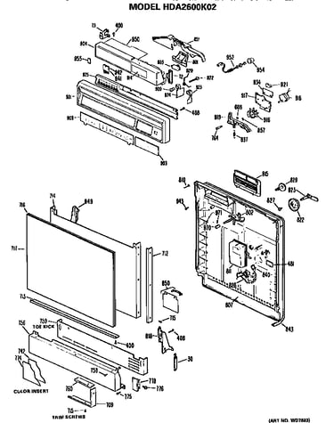 Front/control panel