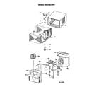 Hotpoint KSL06LAM1 air flow and cabinet parts diagram