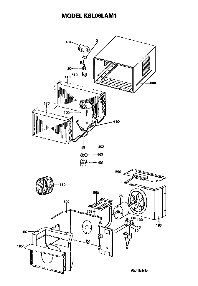 Air flow and cabinet parts