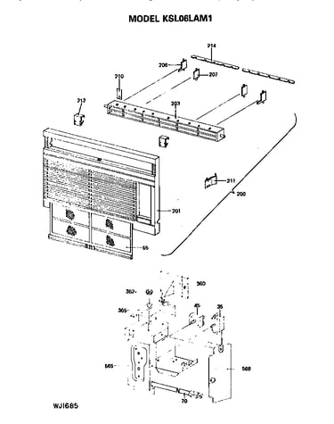 Grille and control box assembly