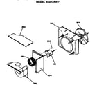 Hotpoint KED12AAV1 air flow assembly diagram