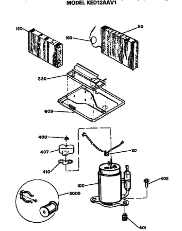 Base pan and compressor assembly