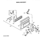 Hotpoint KCM12DBX1 grille assembly diagram