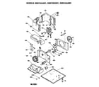 Hotpoint KTL05LAB2 base pan and air flow assembly diagram