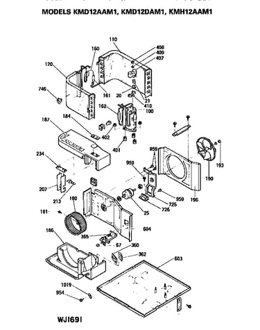 Base pan and air flow assembly