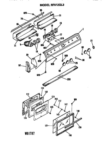 Controls and door