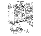 Hotpoint CTX25GKCR cabinet parts diagram