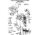 Hotpoint WLW4700BCL cabinet and suspension diagram