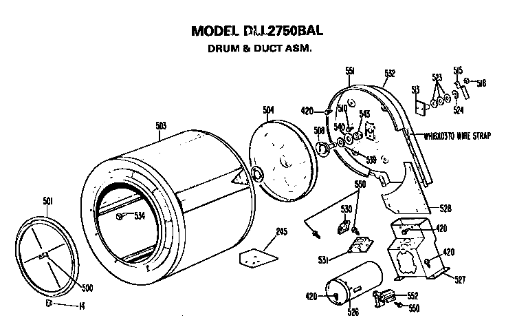 DRUM AND DUCT ASSEMBLY