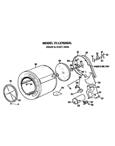 Drum and duct assembly
