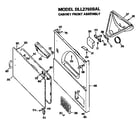 Hotpoint DLL2750BAL cabinet front diagram