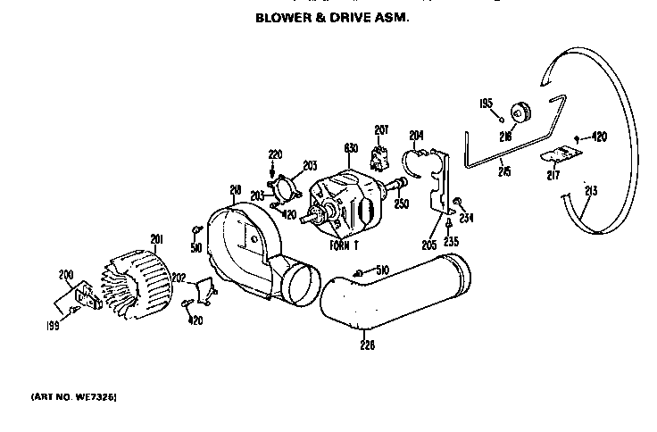 BLOWER AND DRIVE ASSEMBLY