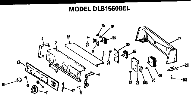 Backsplash for dlb1550bel only