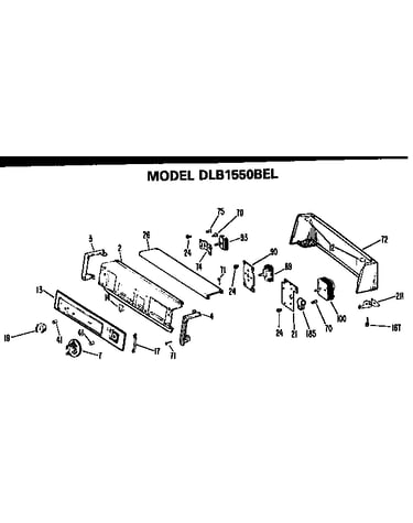 Backsplash for dlb1550bel only