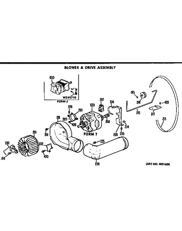 Blower and drive assembly