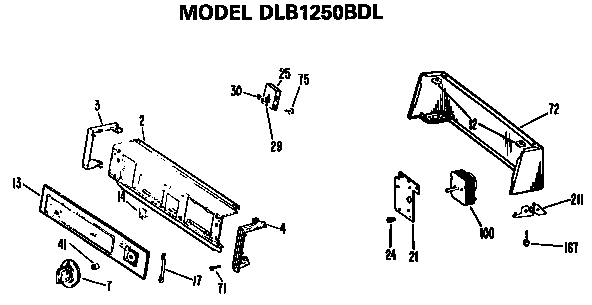Backsplash dlb1250bdl only