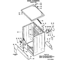 Hotpoint DLB2880DGL cabinet assembly diagram