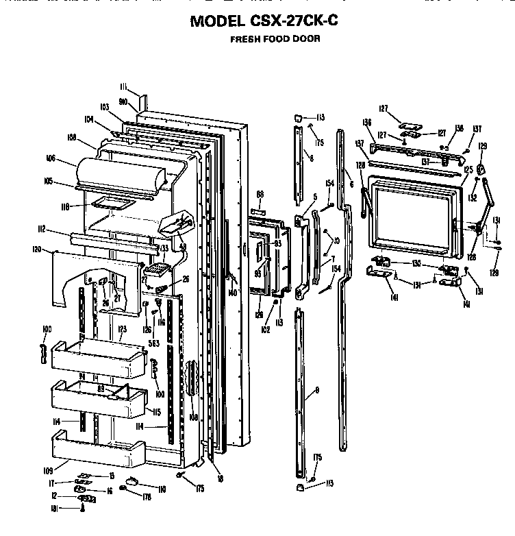 Refrigerator door
