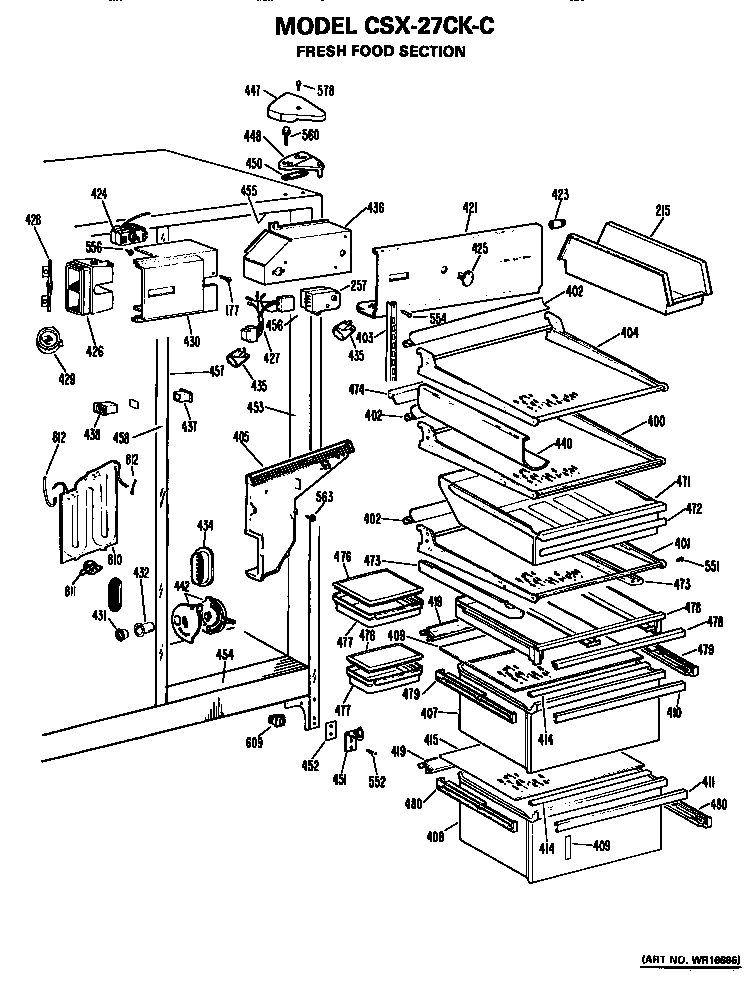 Refrigerator shelves