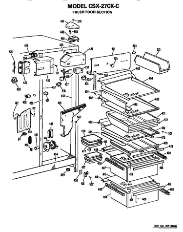 Refrigerator shelves