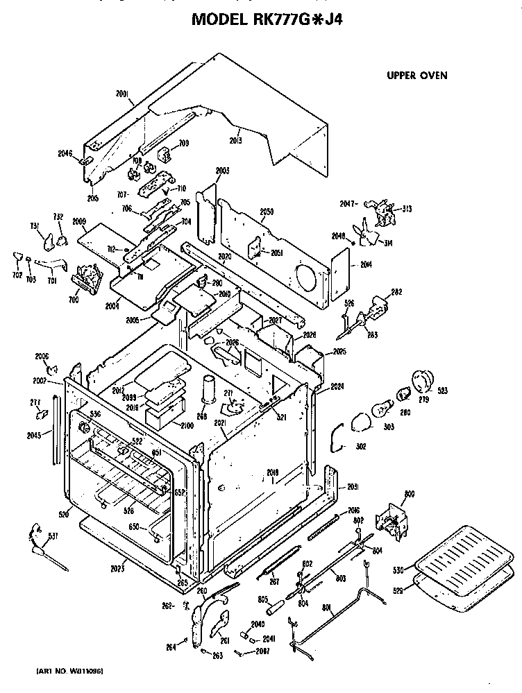 Upper oven