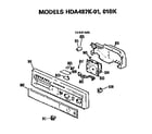 Hotpoint HDA487K-01 control panel diagram