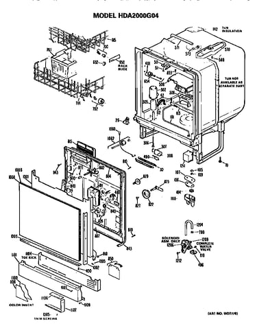 Tub/front panel
