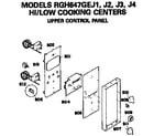 Hotpoint RGH647GEJ3 upper control panel diagram