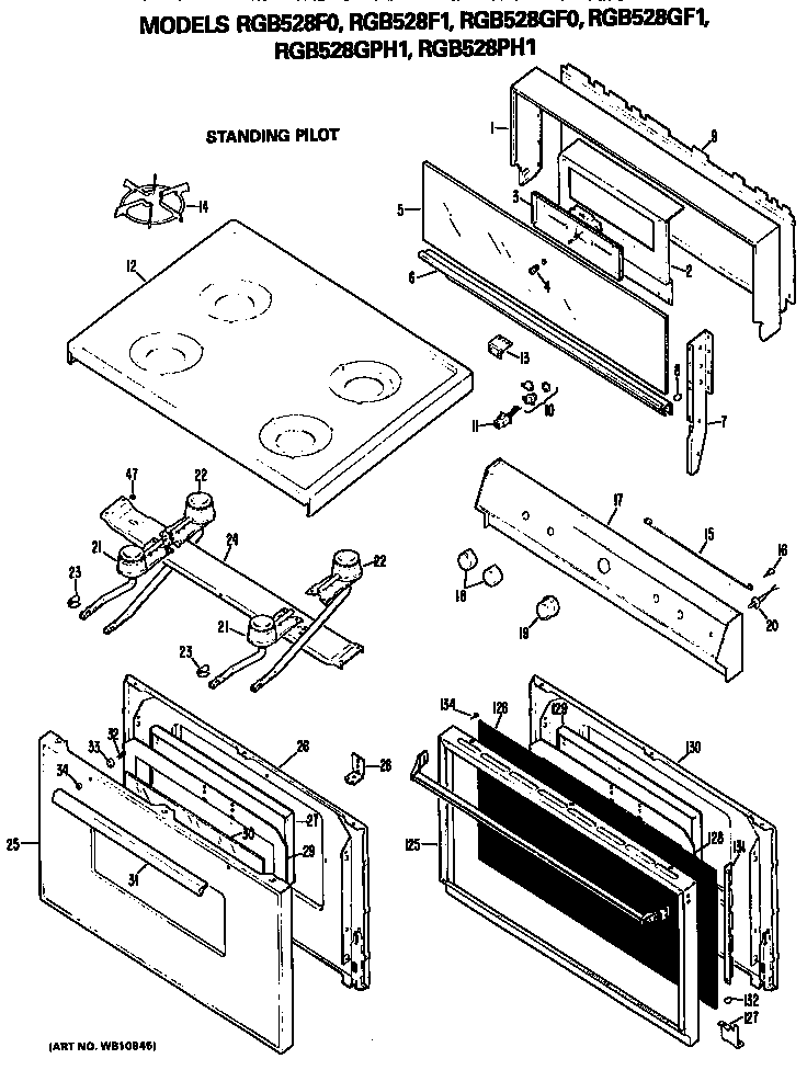 STANDING PILOT/COOKTOP