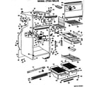 Hotpoint CTXH18HJBR cabinet parts diagram