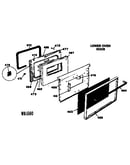 Lower oven door