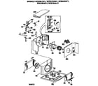 Hotpoint KCD09LAX1 base pan and air flow assembly diagram