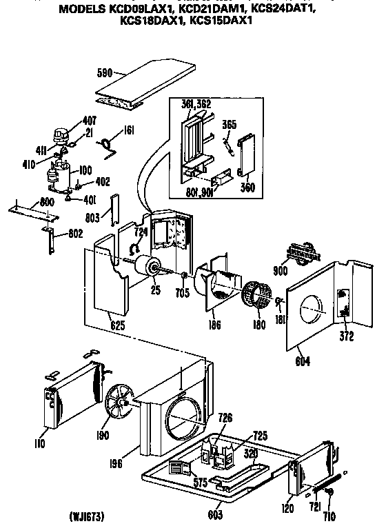Base pan and air flow assembly