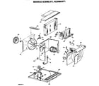 Hotpoint KCD08AAT1 base pan and air flow assembly diagram