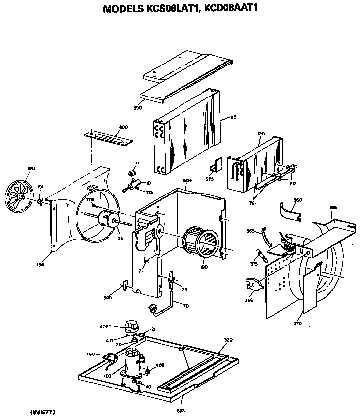 Base pan and air flow assembly