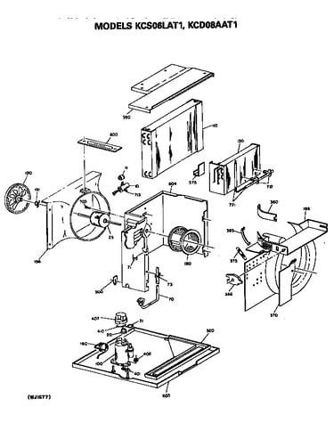 Base pan and air flow assembly