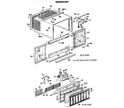 Hotpoint KQ810AVW1 cabinet and grille assembly diagram