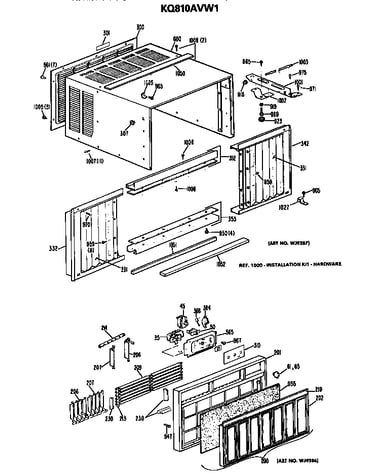 Cabinet and grille assembly
