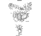 Hotpoint KQ810AVW1 air flow and compressor assembly diagram