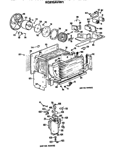 Air flow and compressor assembly