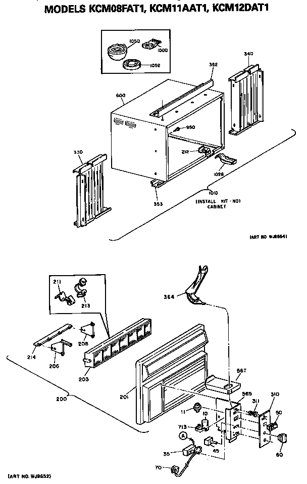 Cabinet and grille assembly
