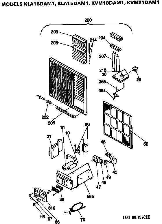 Grille assembly and control box