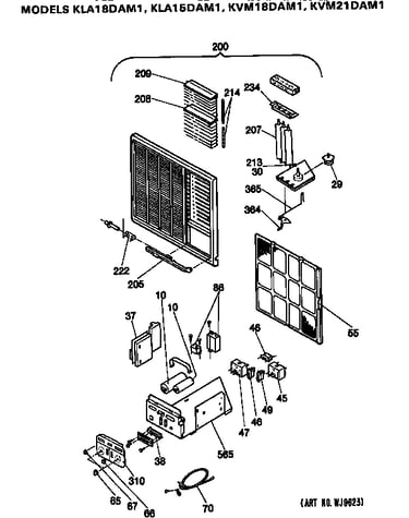 Grille assembly and control box