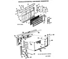 Hotpoint KD923DTX2 grille and cabinet assembly diagram
