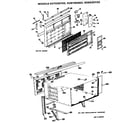 Hotpoint KD723DTX2 grille and cabinet assembly diagram